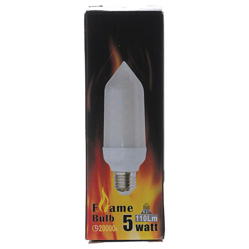 Lampadina a fiamma LED - lampadina di un effetto fiamma ardente - che imita  il fuoco 5W