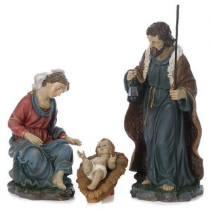 Presepe completo popolare 100x320x120 cm statue Moranduzzo 8 moduli -  Officine Monastiche