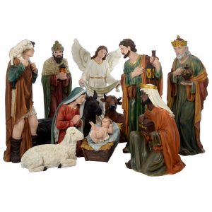 Presepe completo storico palestinese 100x320x120 cm statue Moranduzzo -  Officine Monastiche