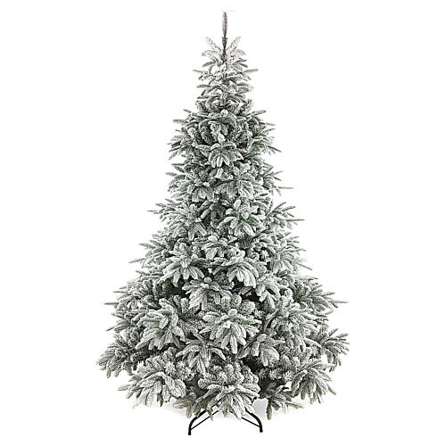 Albero di Natale 240 cm poly floccato Andorra Frosted - Officine Monastiche