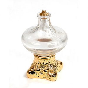 Lampada Aladino ad olio in porcellana avorio - Articoli Religiosi